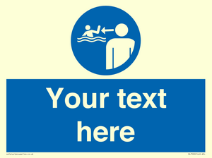 Custom mandatory keep children under supervision in the aquatic environment